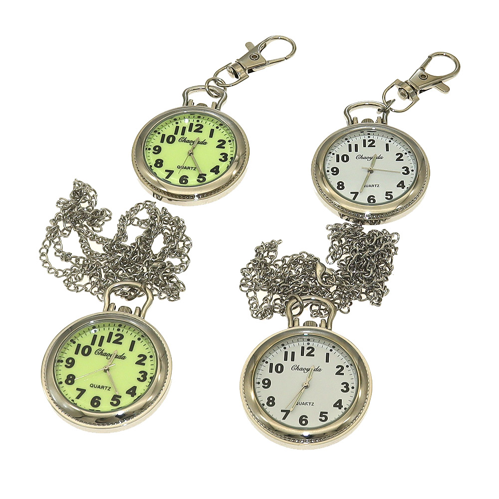 Men'S Fashion Labels - Big Number Luminous‌ Dial Pocket Watch