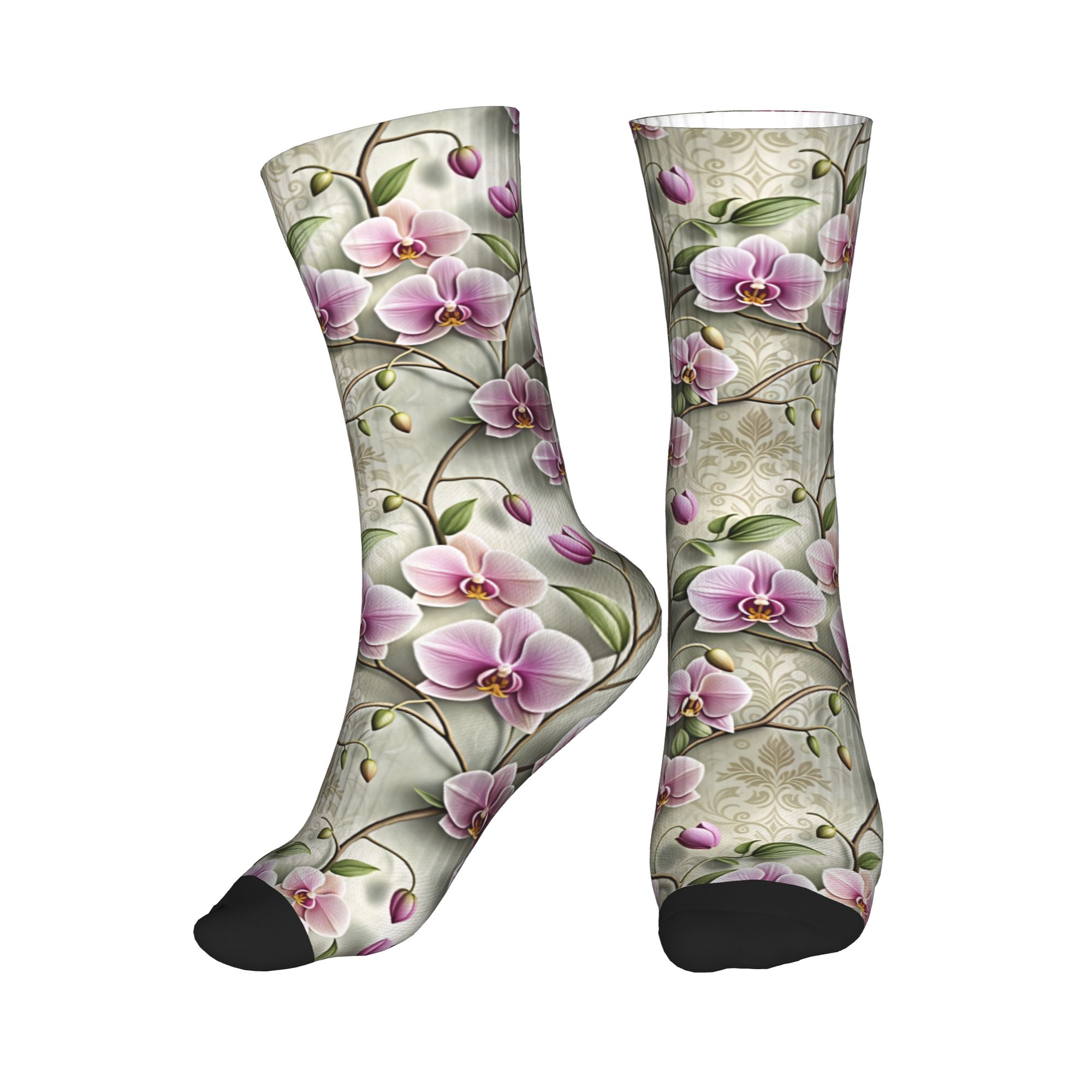 Mens Fashion Vintage - Vintage Neutral 3D Relief Lavender Orchid