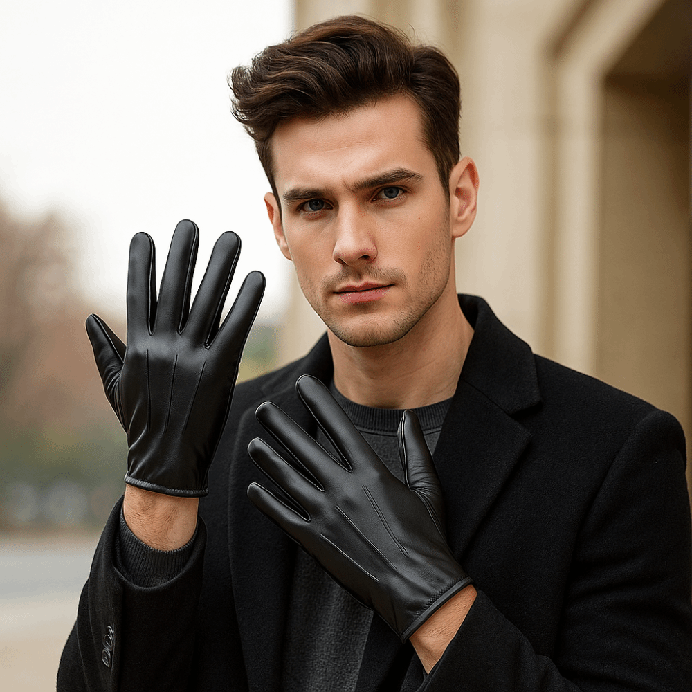 Driving Gloves Leather - Fashion Black Driving Gloves Punk Cool