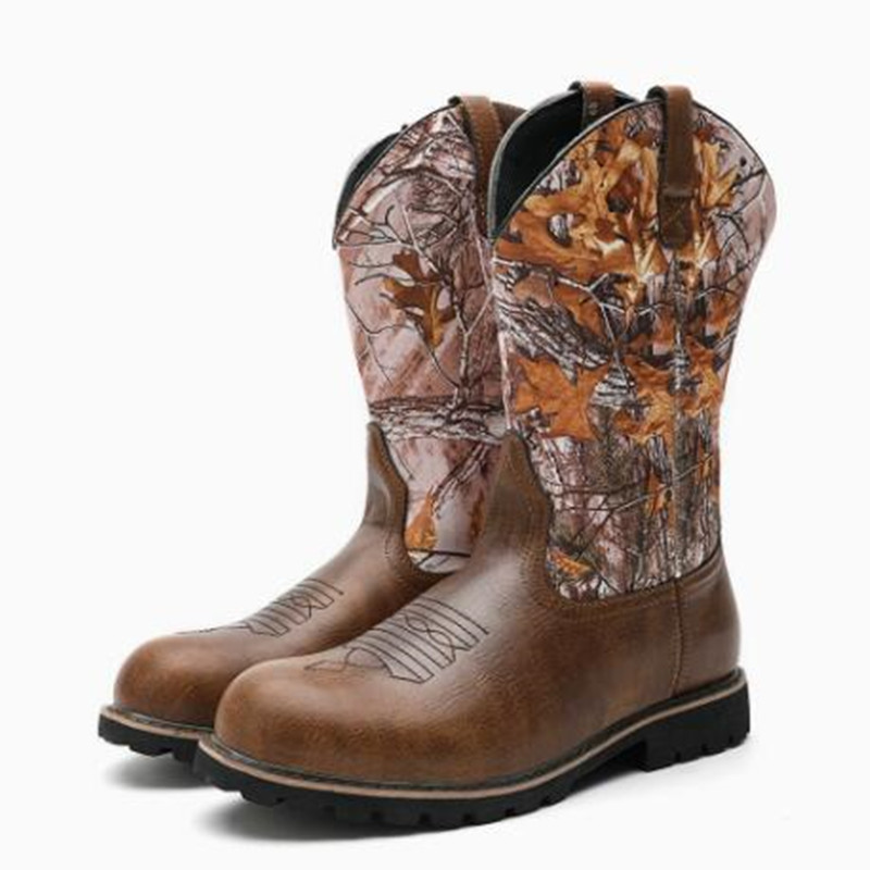 Mens Fashion Vintage - Men's Boots Classic Handmade Embroidery Leather