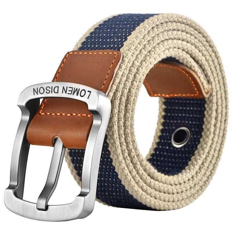 Men Fashion Jeans - Thickened Nylon Belt Youth Canvas Belt