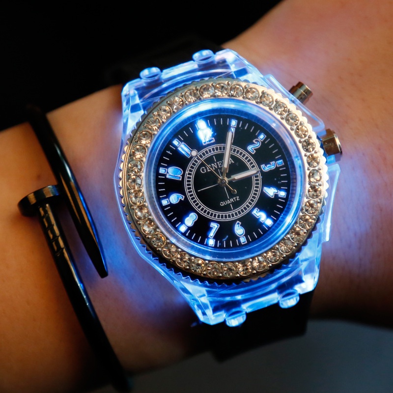 Men Fashion Kids - LED Light Flash Luminous Watches Women