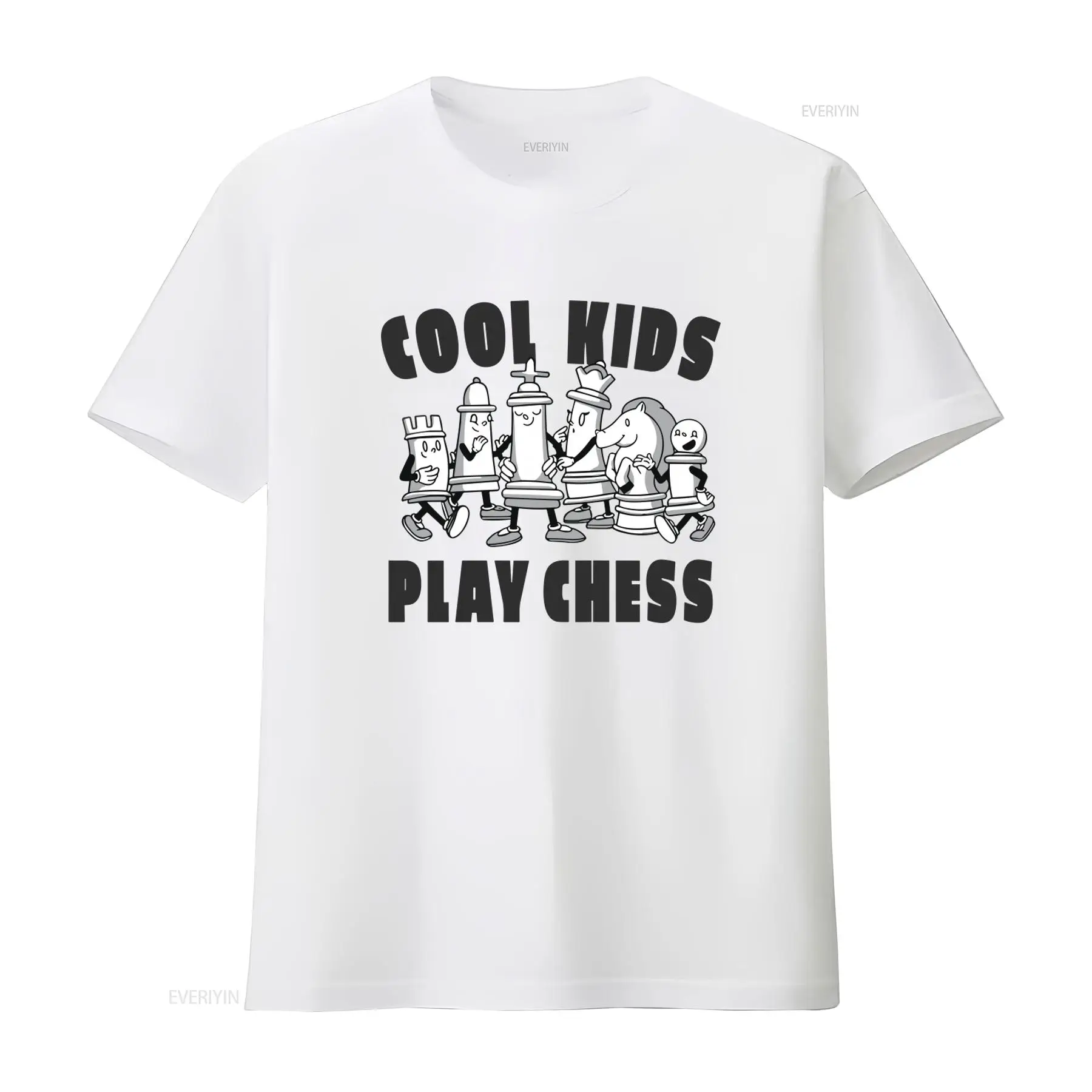 Men Fashion Kids - Cool Kids Play Chess 100 Cotton