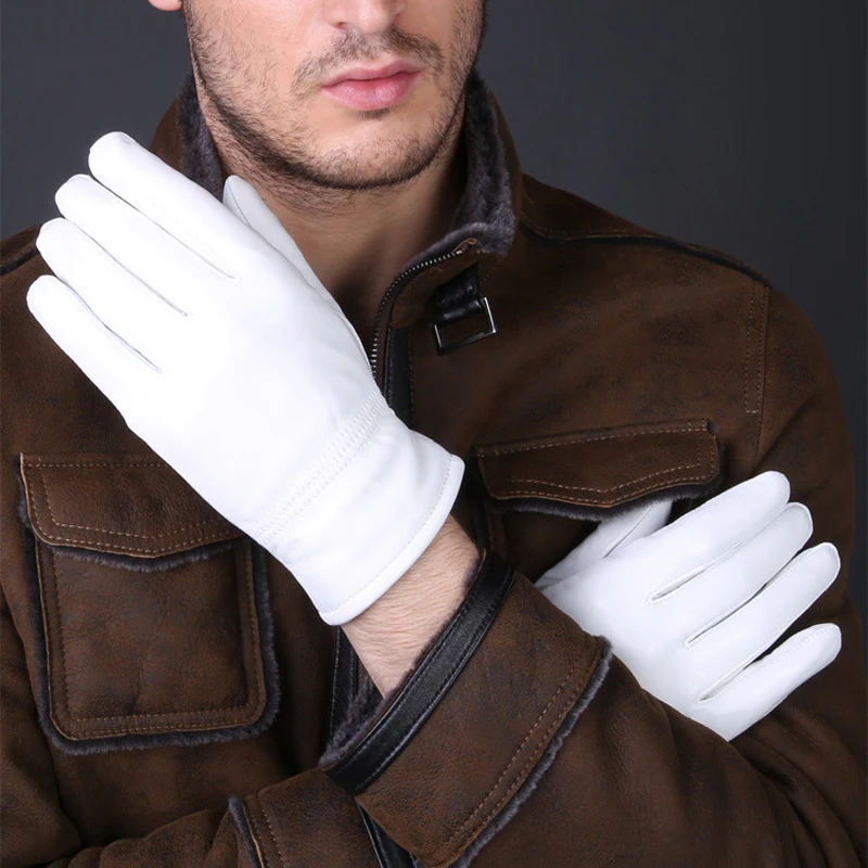 2025 Winter Genuine Leather Wh - Driving Gloves Leather recension och pris