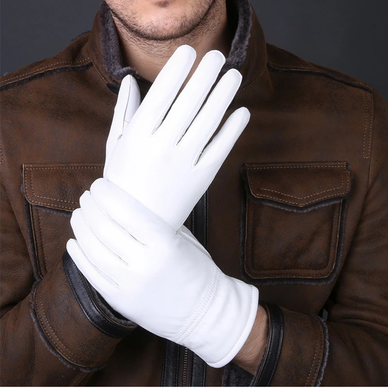 2025 Winter Genuine Leather Wh - Driving Gloves Leather recension och pris