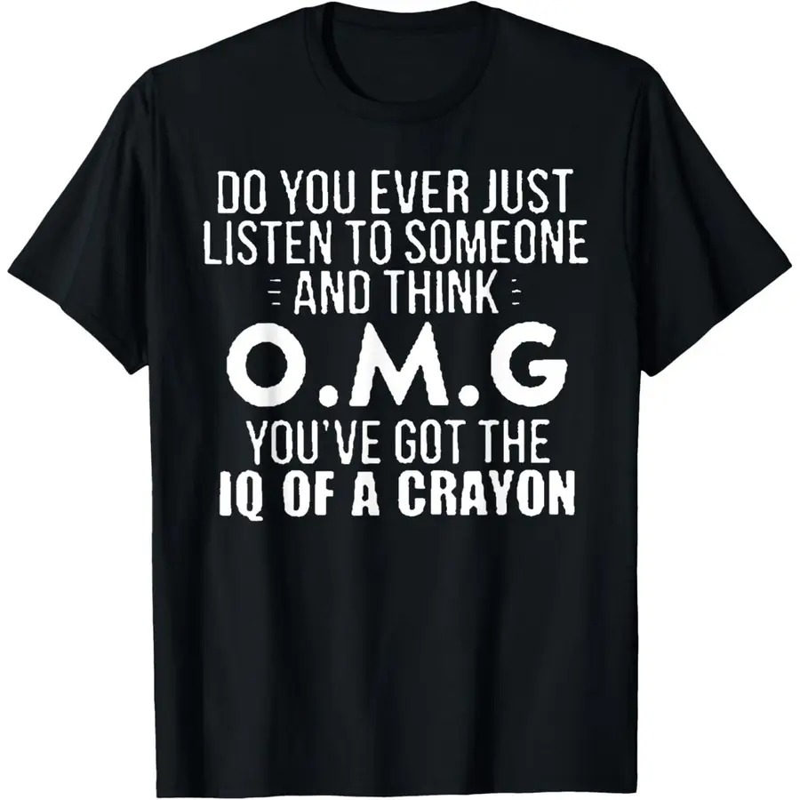 IQ of A Crayon Funny Sarcastic - Men'S Fashion Quotes recension och pris