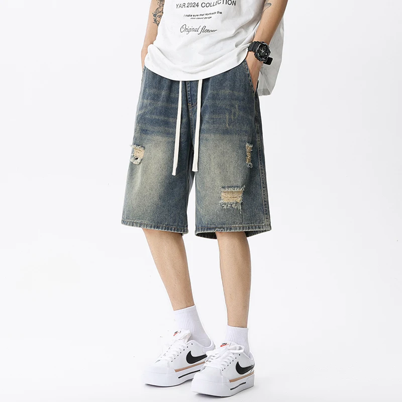 Summer Thin Denim Shorts Men's - Men Fashion Jeans recension och pris