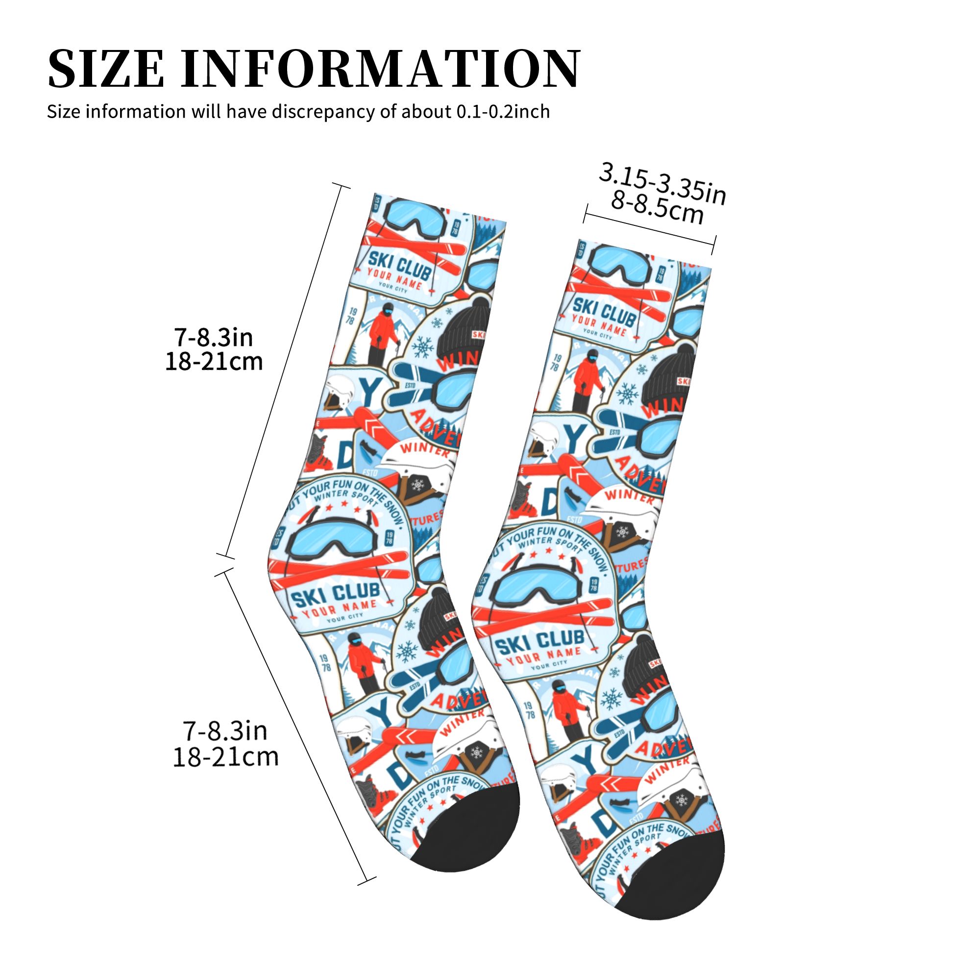 Vintage Red Blue Ski Club Seam - Mens Fashion Vintage recension och pris