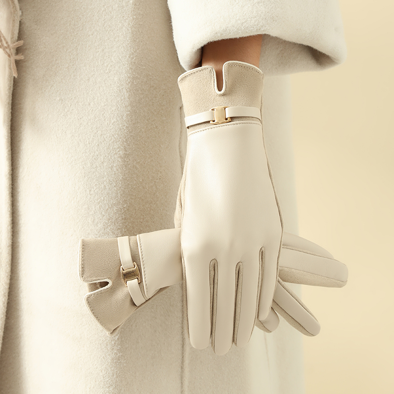 1 Pair of Gloves for Women in  - Driving Gloves Leather recension och pris