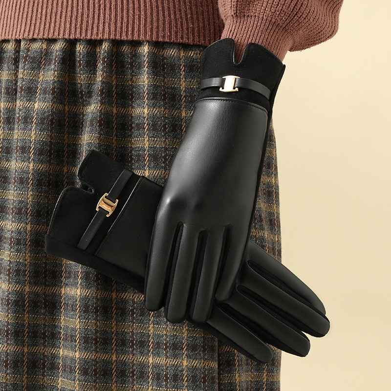 1 Pair of Gloves for Women in  - Driving Gloves Leather recension och pris