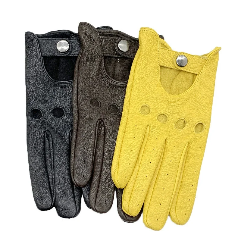 Comfortable Wearing Genuine Le - Driving Gloves Leather recension och pris