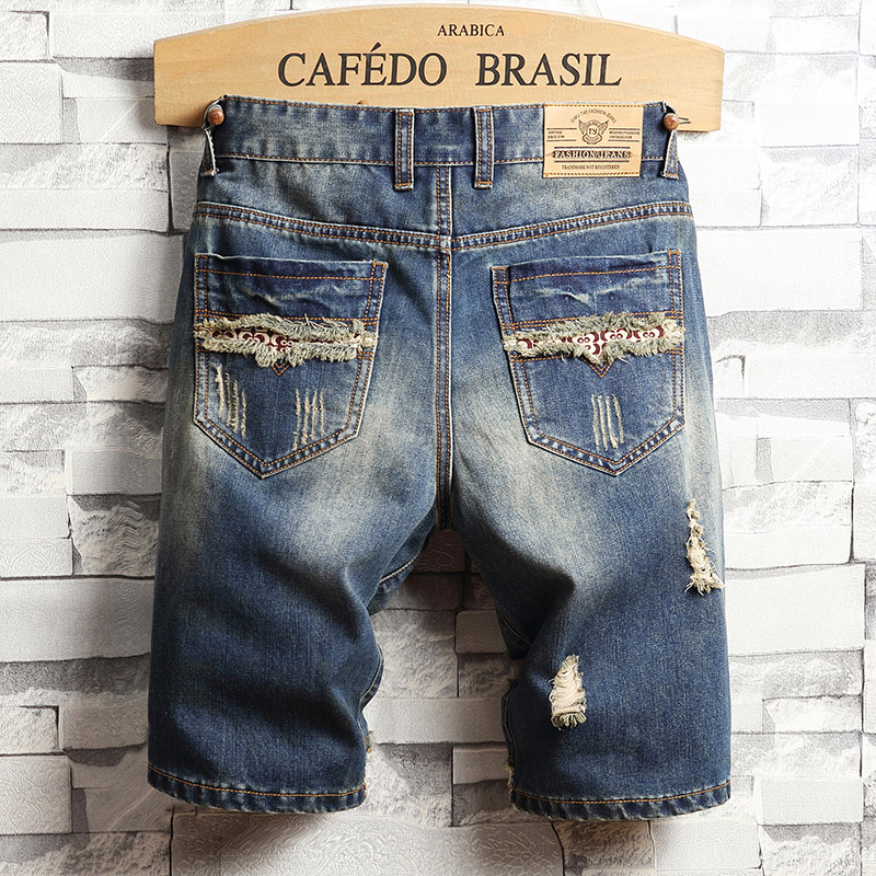 Ripped Hip-hop Denim Shorts Me - Men Fashion Jeans recension och pris