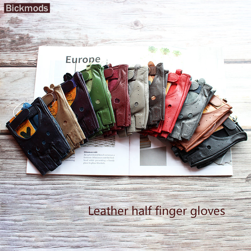 New Women's Sheepskin Half Fin - Driving Gloves Leather recension och pris