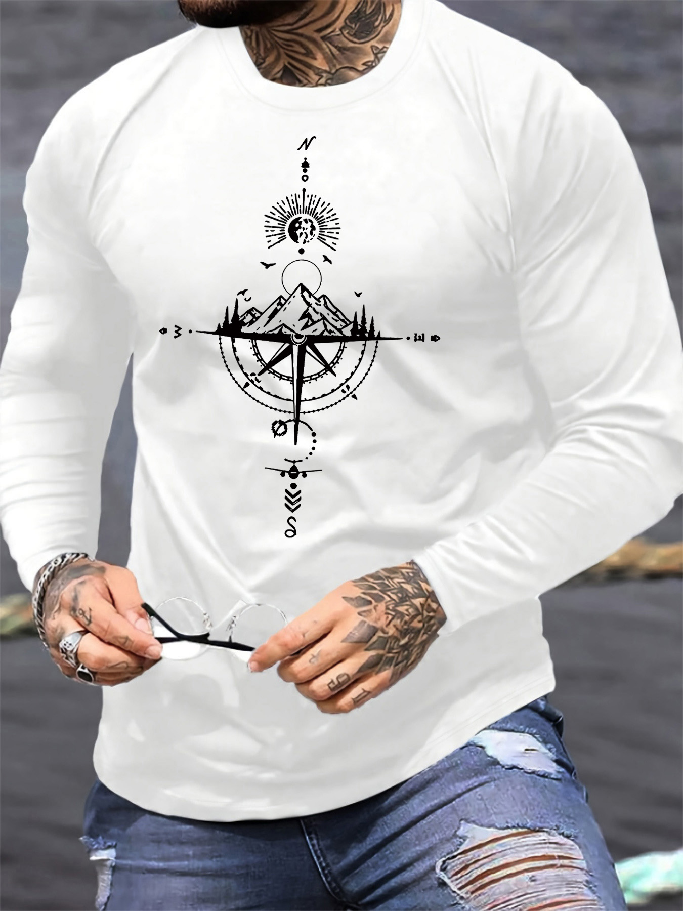 100% pure cotton men's long sl - Men Fashion Upper recension och pris