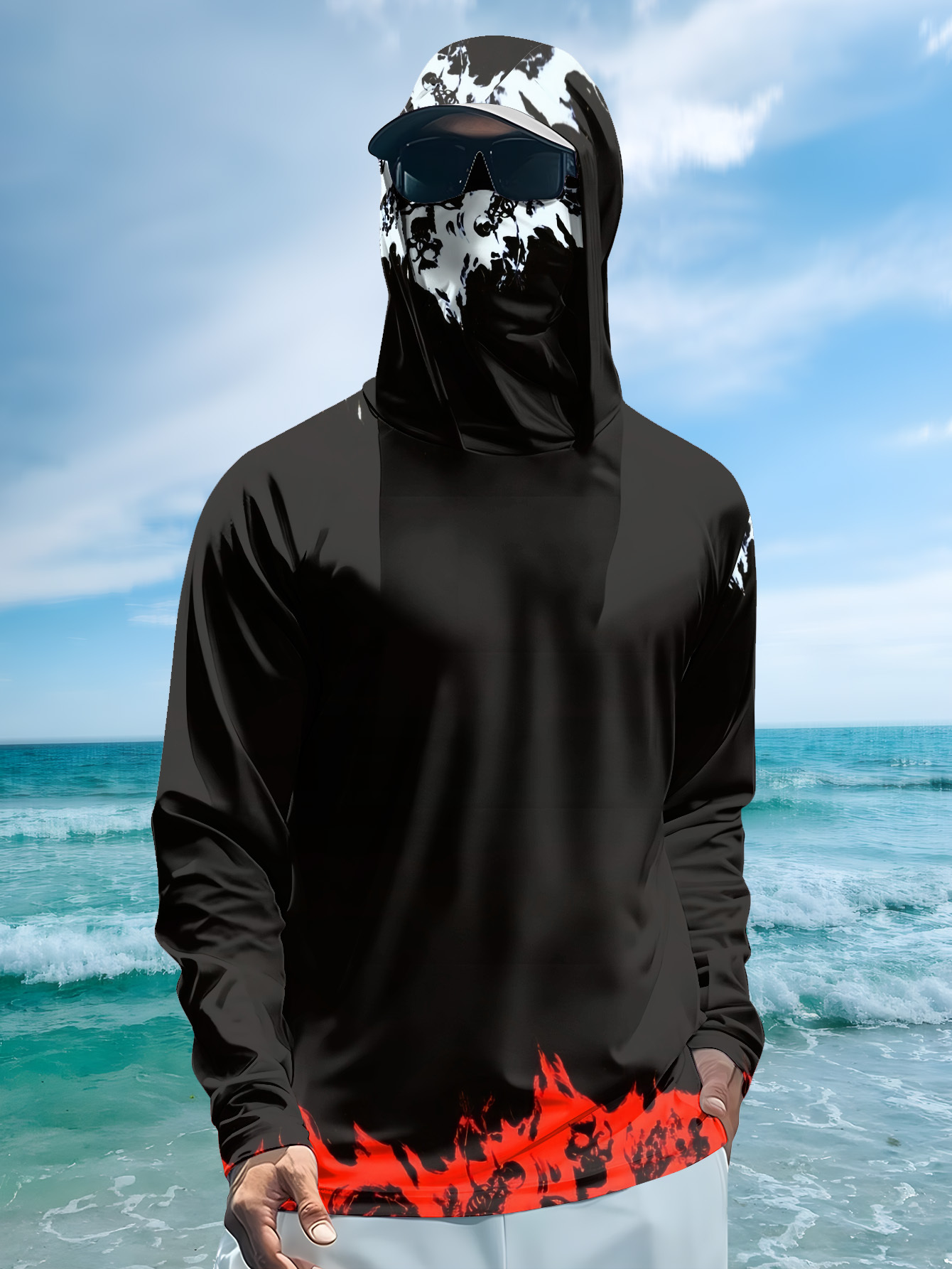 Men Hood Fishing Shirt long sl - Men Fashion Upper recension och pris