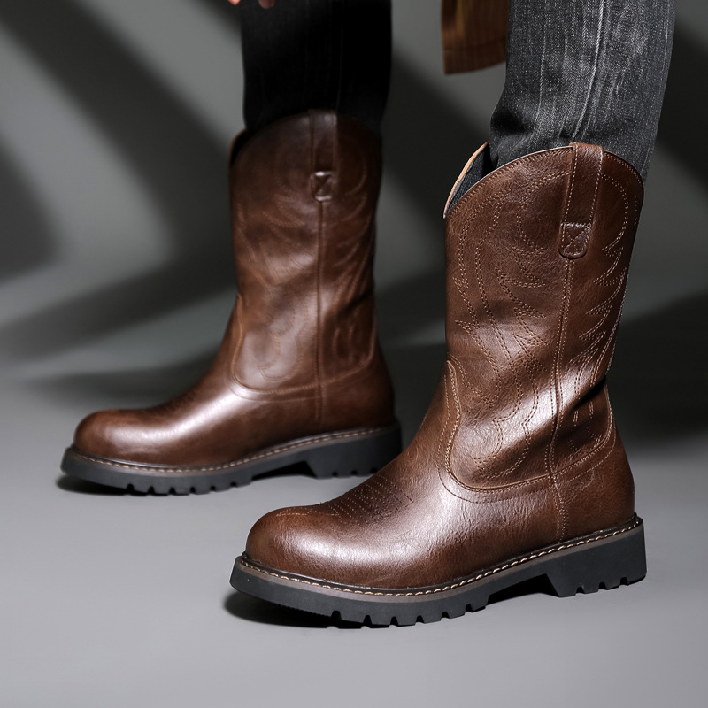 Fashion Mens Cowboy Boots New  - Mens Fashion Vintage recension och pris
