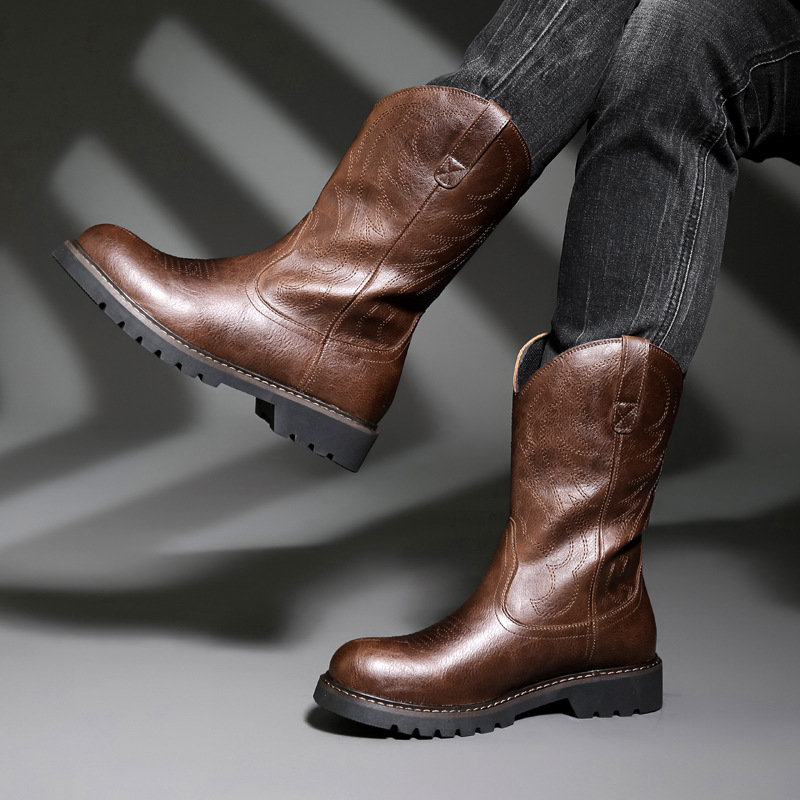 Fashion Mens Cowboy Boots New  - Mens Fashion Vintage recension och pris