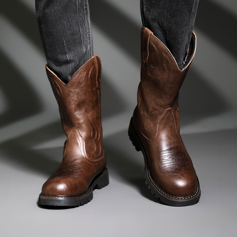 Fashion Mens Cowboy Boots New  - Mens Fashion Vintage recension och pris