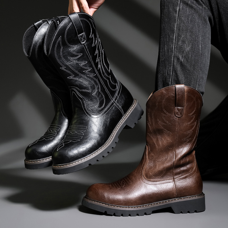 Fashion Mens Cowboy Boots New  - Mens Fashion Vintage recension och pris