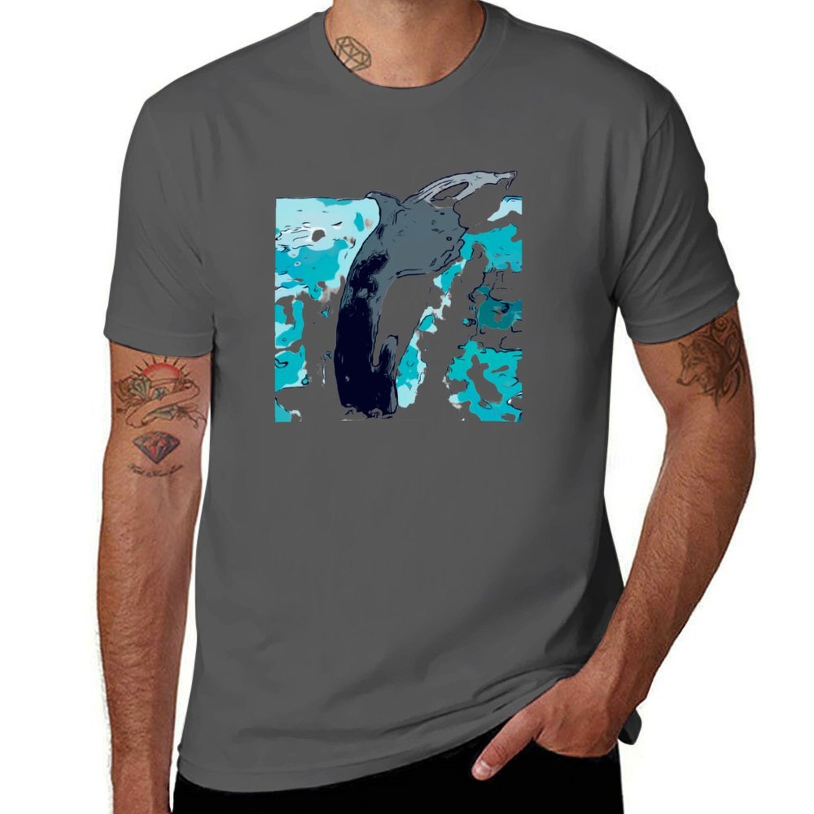 Nova Scotia Whale 2 T-Shirt Ca - Men'S Fashion Nova Shirts recension och pris