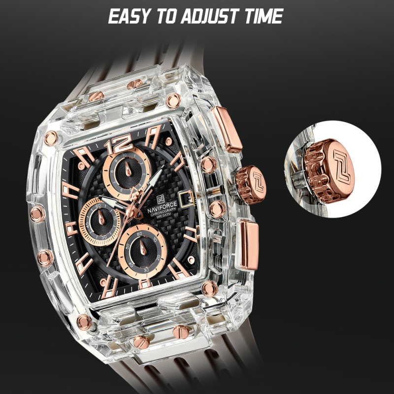 NAVIFORCE Men Chronograph Quar - Men'S Fashion Box recension och pris
