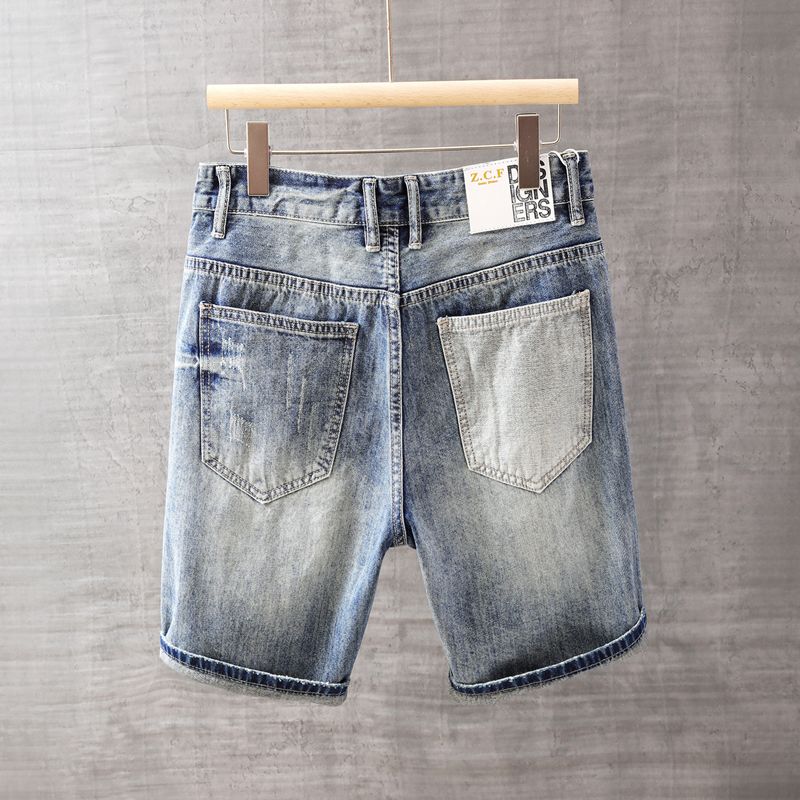 Men's Short Jeans Pants with P - Men Fashion Jeans recension och pris