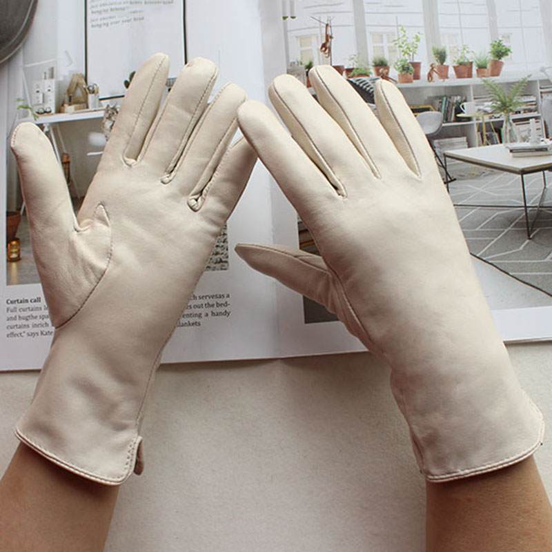 Women's Color Sheepskin Leathe - Driving Gloves Leather recension och pris