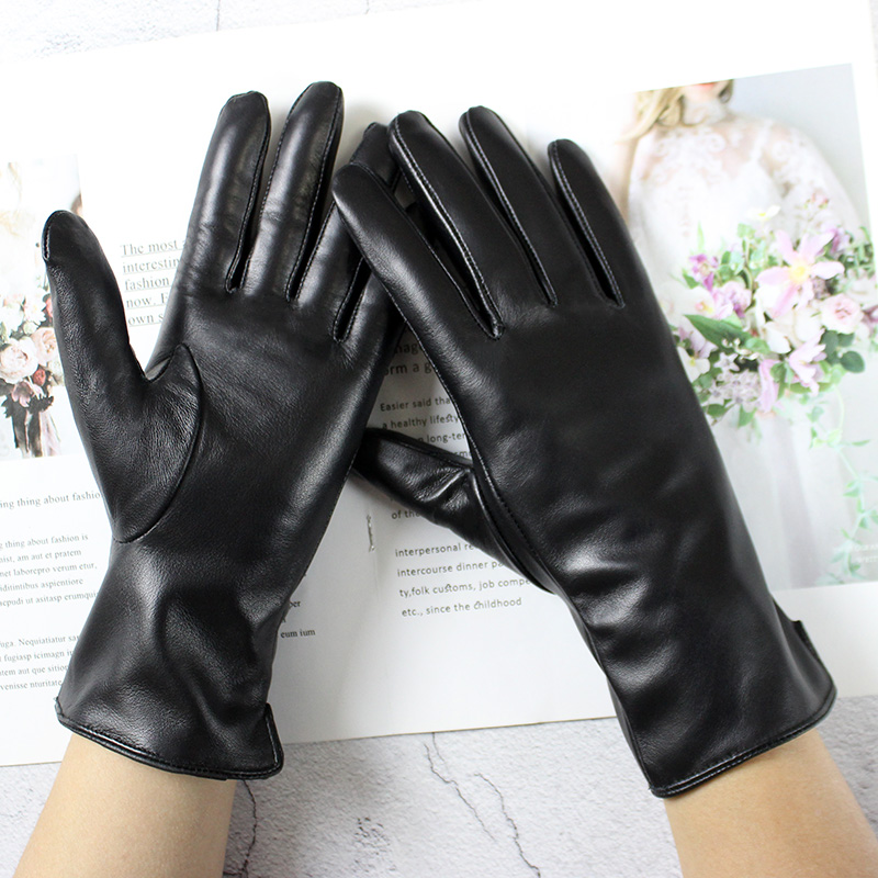 Women's Color Sheepskin Leathe - Driving Gloves Leather recension och pris
