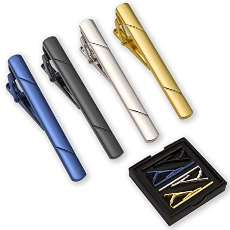 4Pcs Tie Clips For Men Tie Bar - Men'S Fashion Box recension och pris