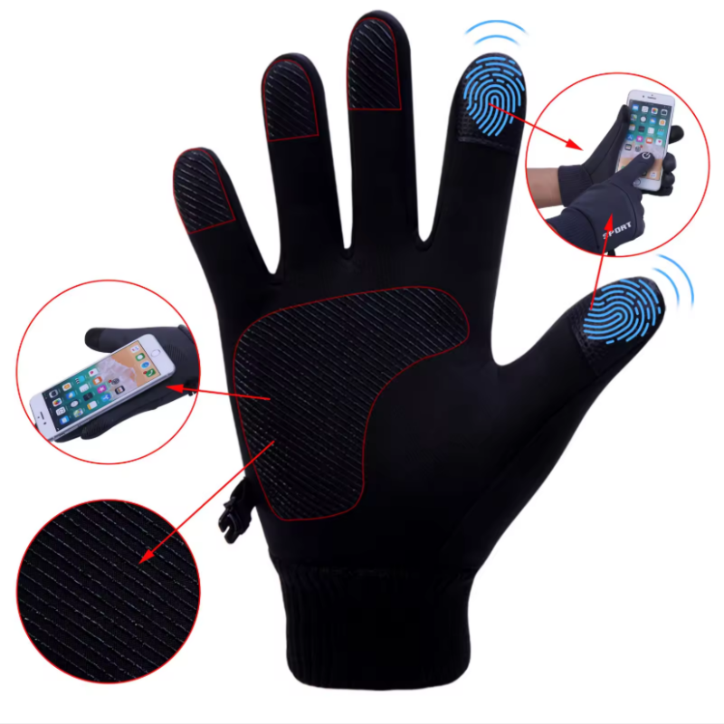 Winter Gloves Men Women Touch  - Driving Gloves Leather recension och pris