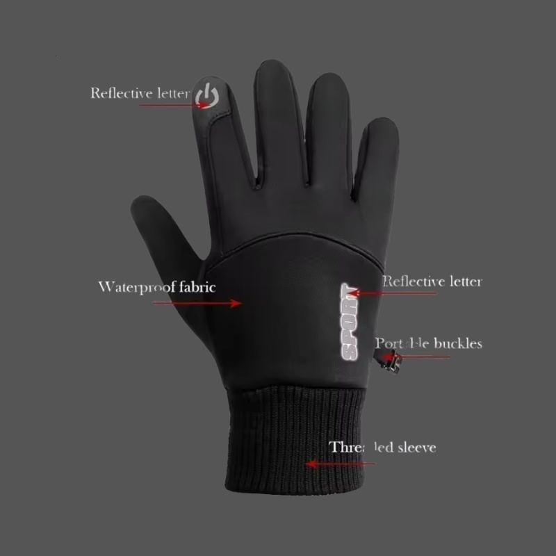 Winter Gloves Men Women Touch  - Driving Gloves Leather recension och pris
