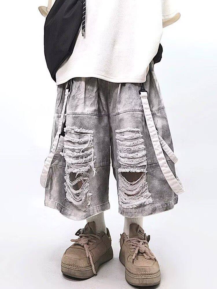 Retro Hip-hop Men's Ripped Jea - Men Fashion Jeans recension och pris