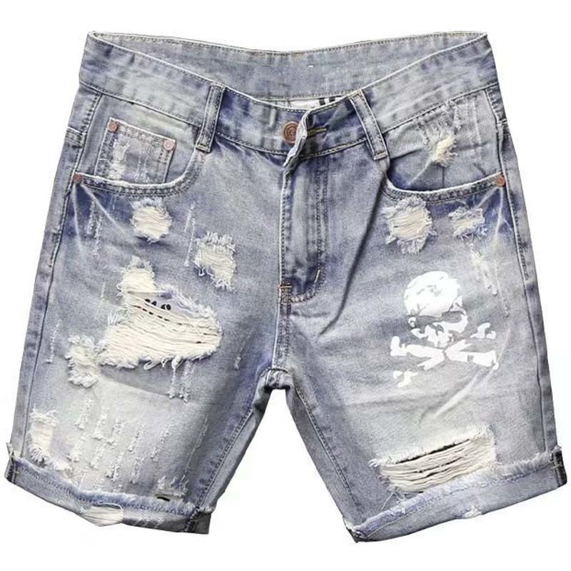 Summer Men's Worn Bead Hole Be - Men Fashion Jeans recension och pris
